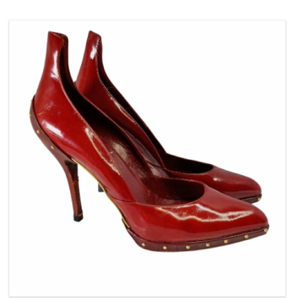 Gucci Red Patent Leather Heels